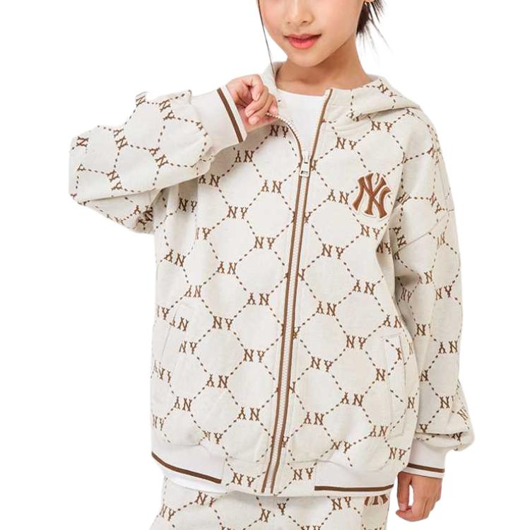 MLB Свитшот FW/AW24 Dark Cream детский — фото 2