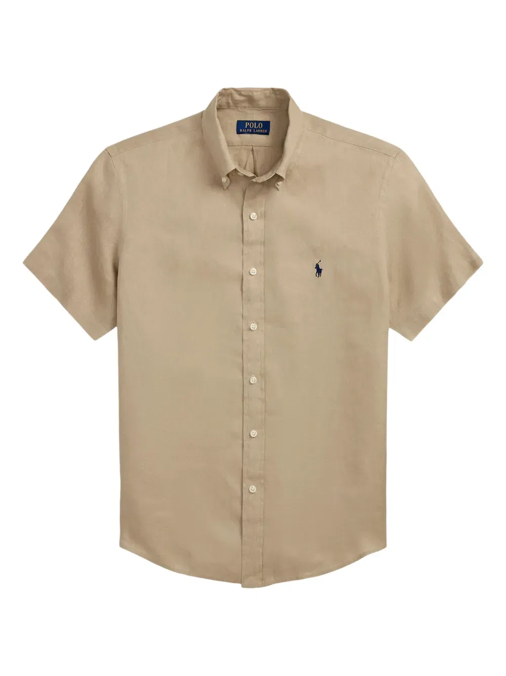 Льняная рубашка Polo Ralph Lauren, нейтральный