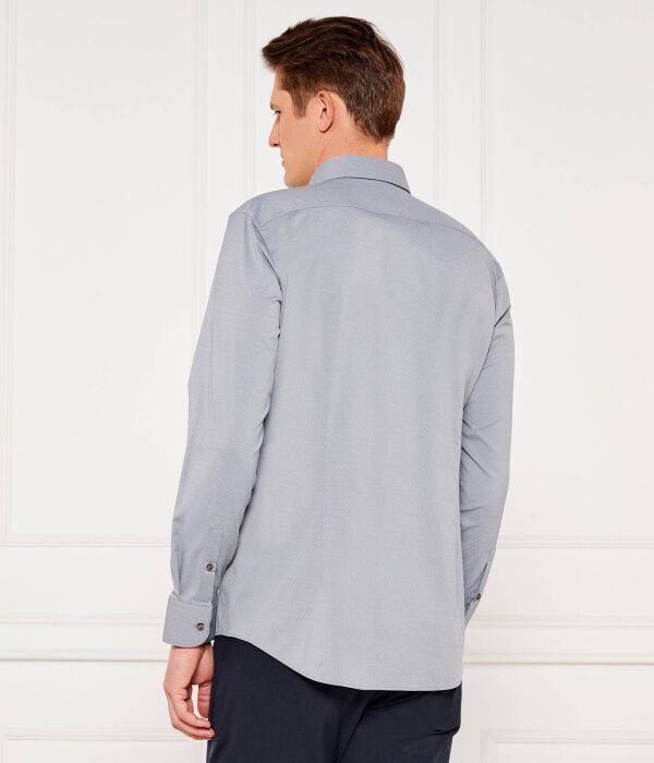 Рубашка p-hank-s-kent-c1-222 Slim fit Boss, серый — фото 3