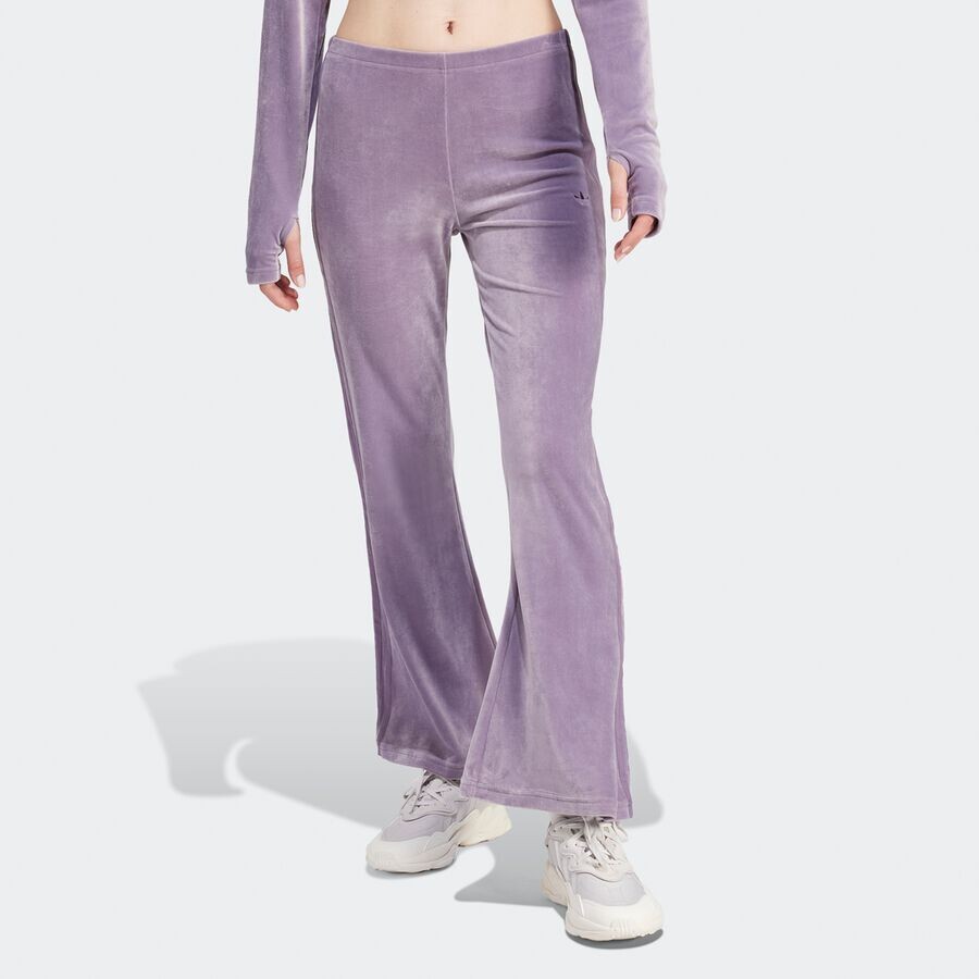 

Велюровые леггинсы adidas Originals, цвет shadow violet