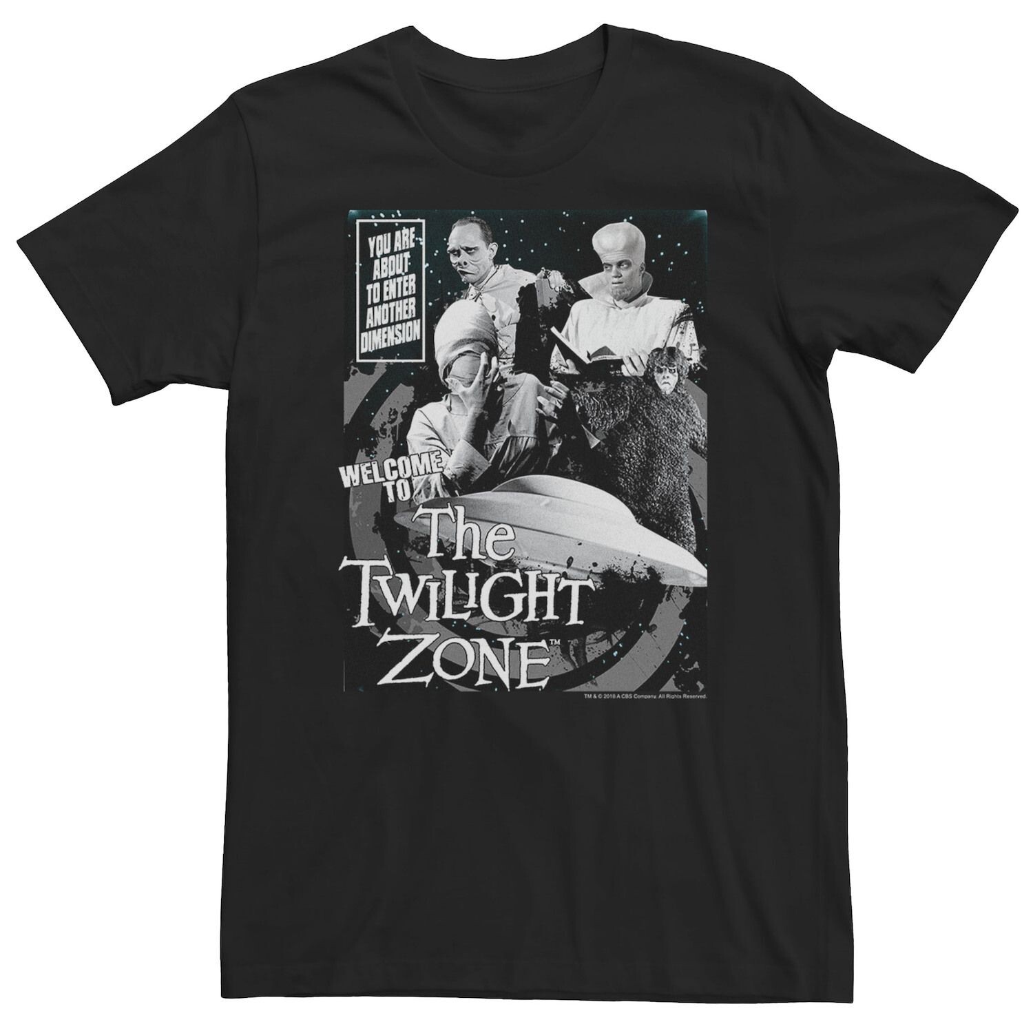 

Big & Tall Twilight Zone собирается войти в футболку другого измерения Licensed Character