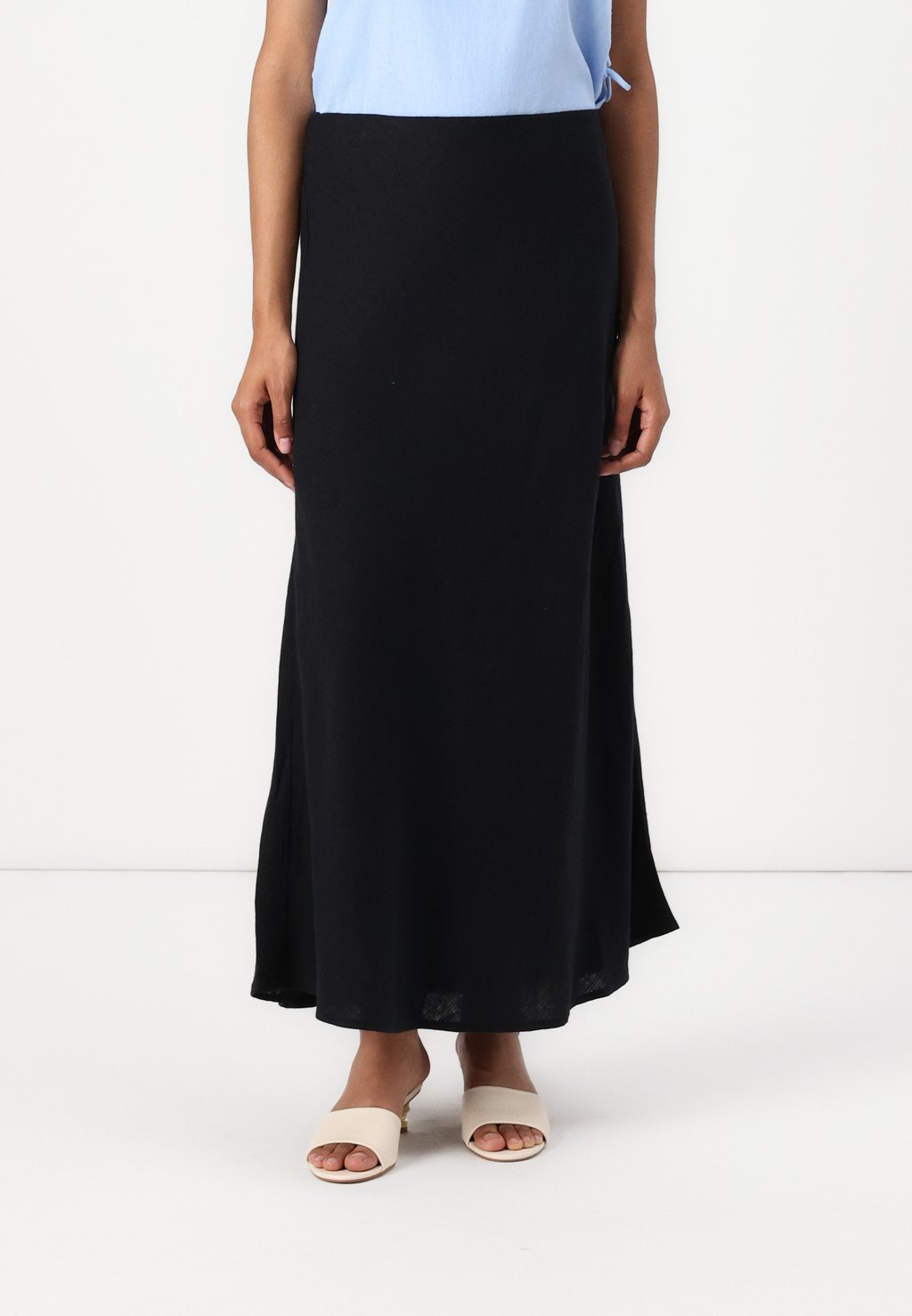 

Юбка макси BLEND BIAS CUT MAXI Abercrombie & Fitch, черный