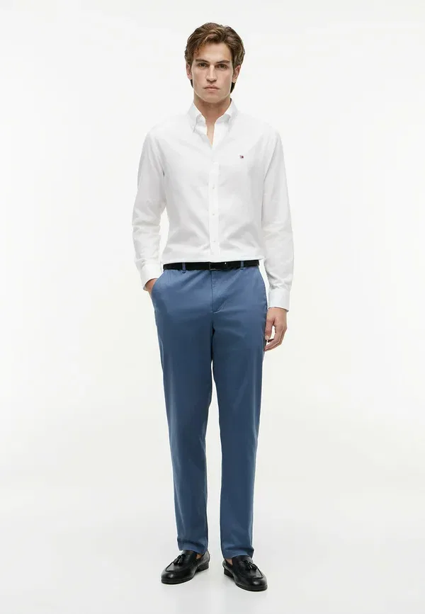 Брюки чинос Tommy Hilfiger Denton straight printed structure chinos, цвет Эгейское море — фото 2