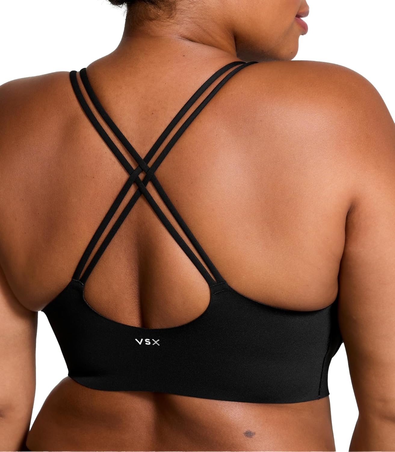 

Женский спортивный бюстгальтер Victoria's Secret VSX Elevate Strappy-Comfort, с низкой ударной нагрузкой, без косточек (XS-XXL), Black