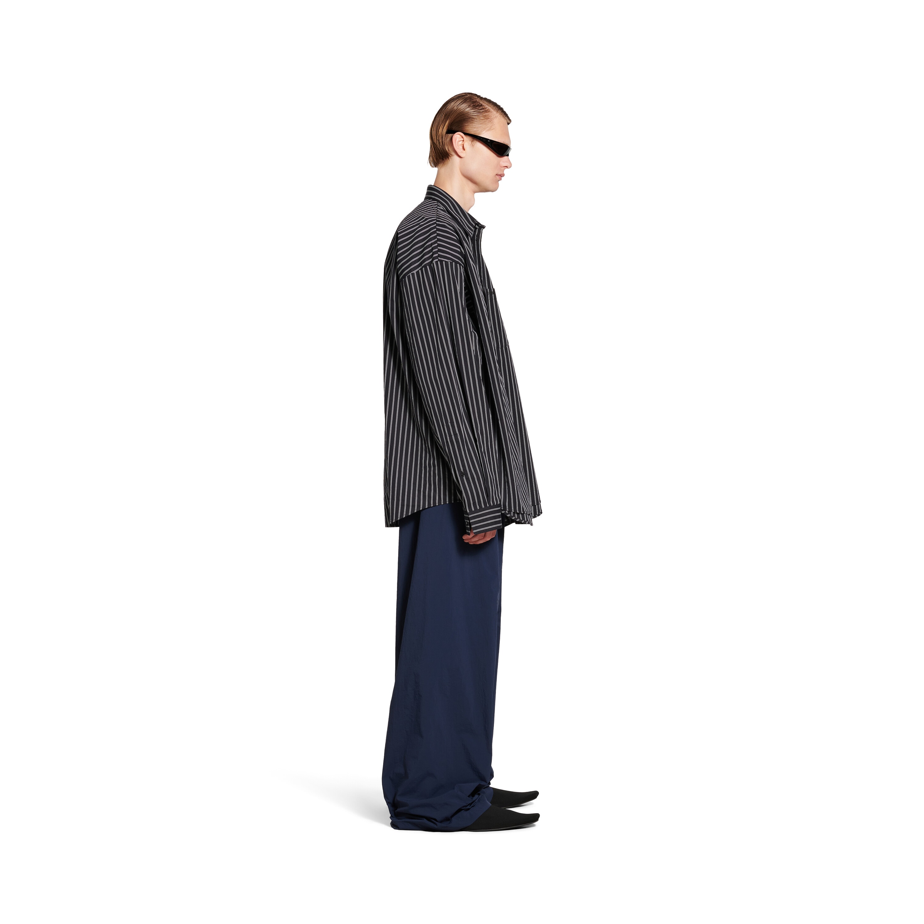 

Рубашка Flatground BALENCIAGA, черный/белый