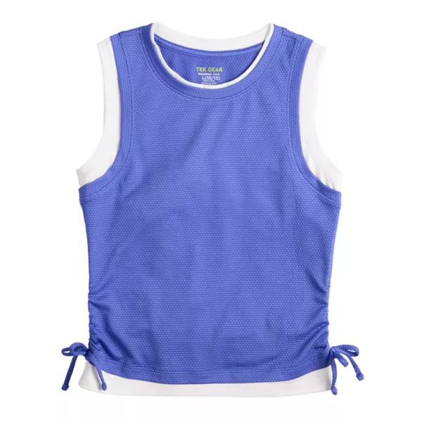 

Многослойный топ с затяжкой для девочек 7-16 лет Tek Gear, цвет nicole blue