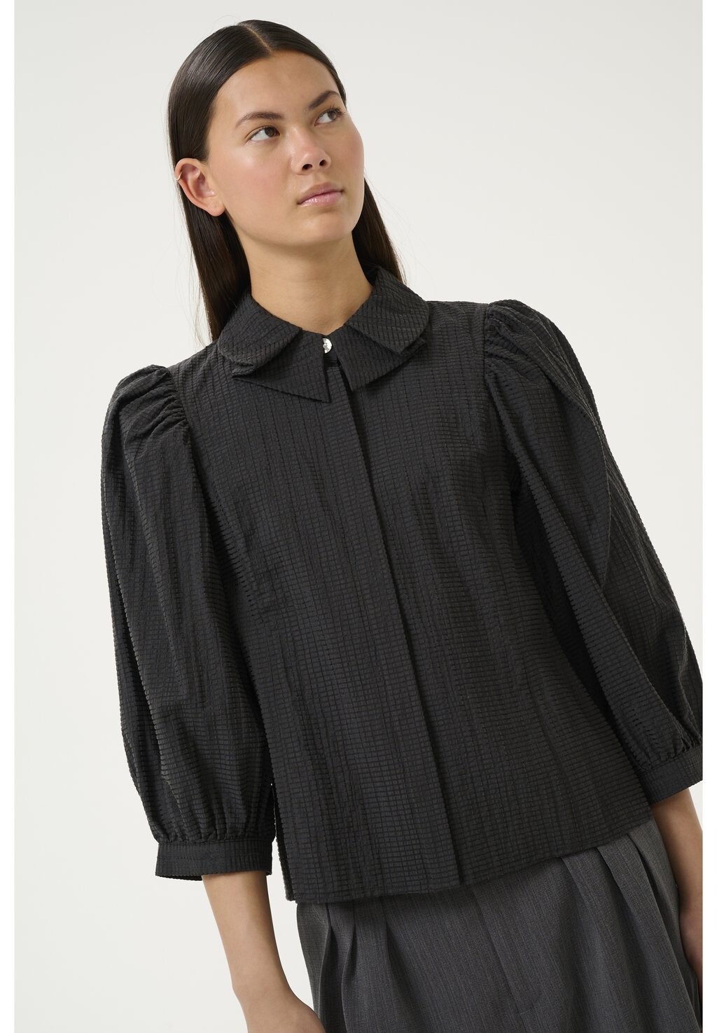 

Блузка на пуговицах FROSTY Karen by Simonsen, черный