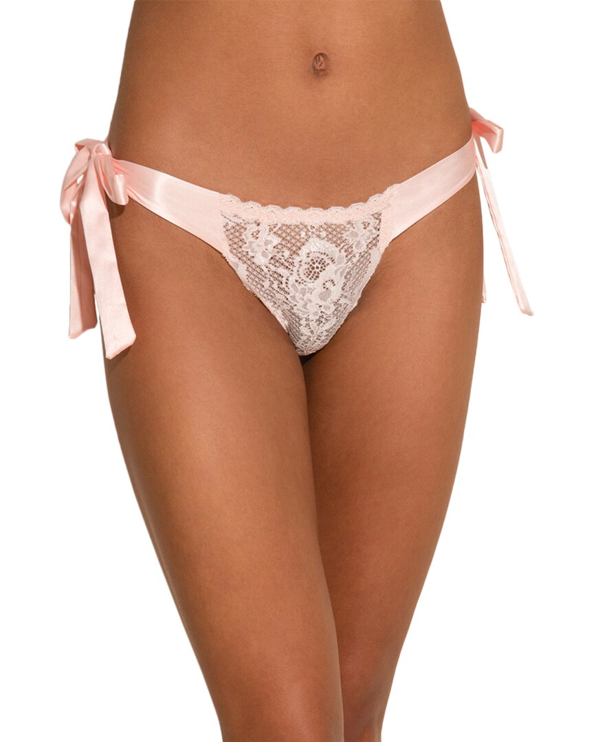 

Косабэлла Невер Сэй Невер Трусики-стринги с шелковой отделкой Cosabella, розовый