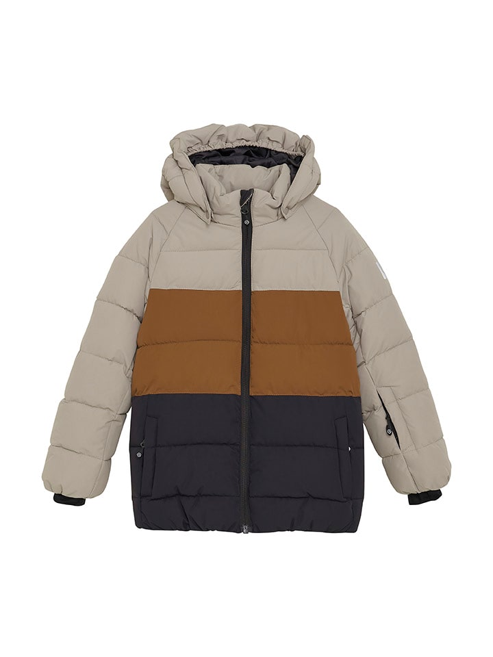 

Куртка для лыж/сноуборда бежевого/светло-коричневого/коричневого цвета Color Kids