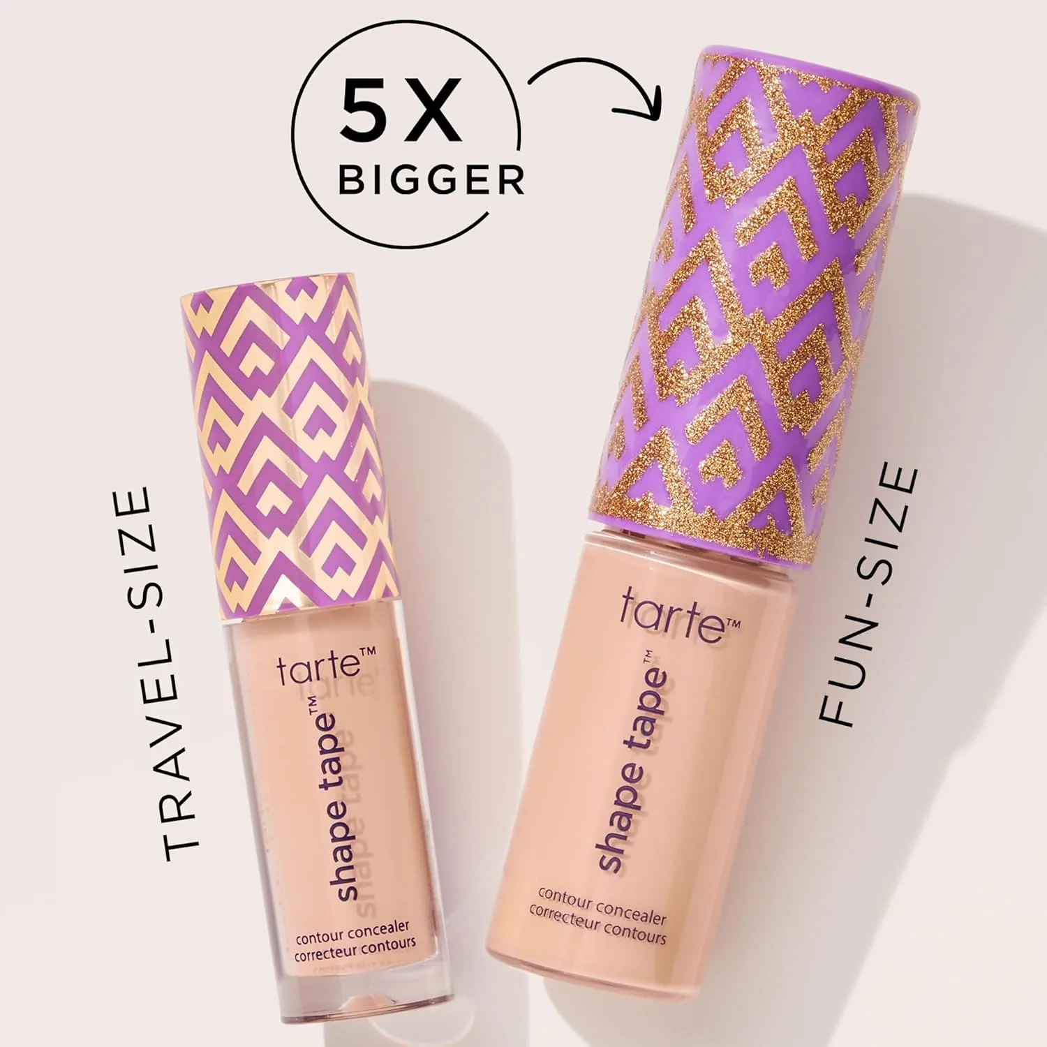 Набор бестселлеров Tarte Shape Tape - консилер Shape Tape, увлажняющий блеск для губ и тушь для ресниц, придающая объем, стойкость и длину. Не тестируется на животных., 53N deep neutral & rose — фото 4