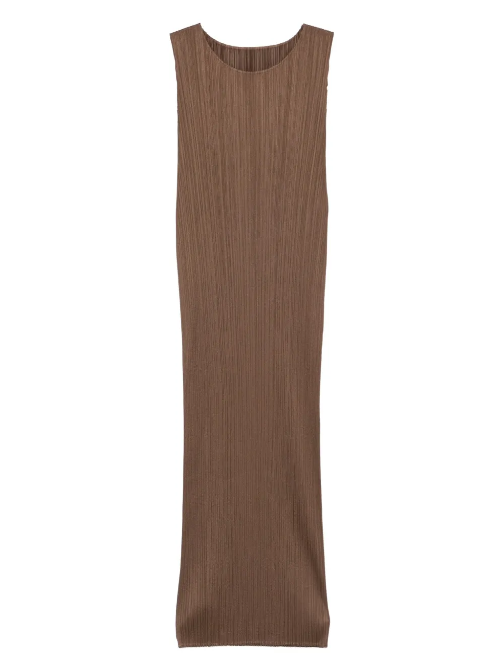 

Плиссированное платье миди Pleats Please Issey Miyake, коричневый