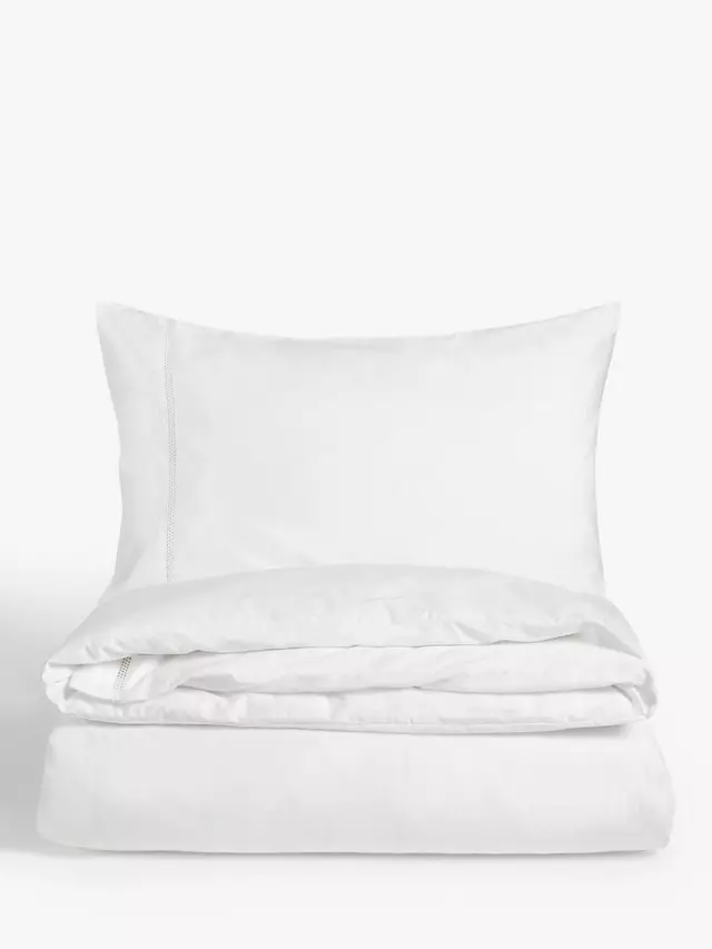 

Постельное белье John Lewis Eyelet Trim, белый