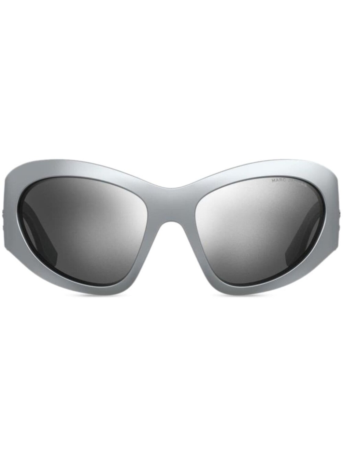 

Солнцезащитные очки Marc Jacobs Eyewear с изогнутой оправой, серебряный