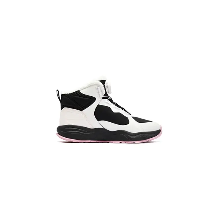 FILA KIDS Высокие детские уличные кроссовки BOA устойчивые к истиранию White/Black/Blush Pink — фото 3