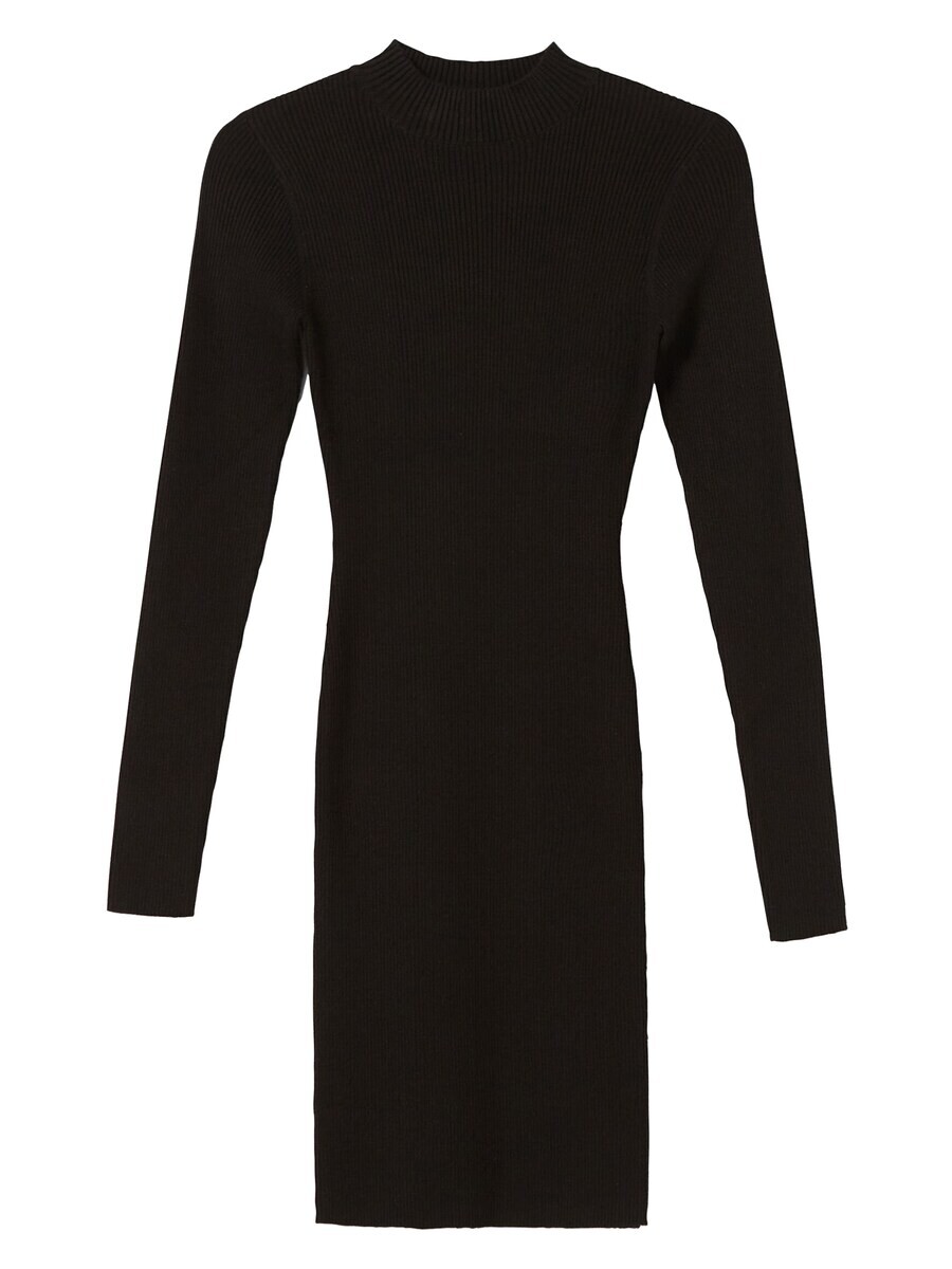 

Вязаное платье Bershka Knitted dress, черный