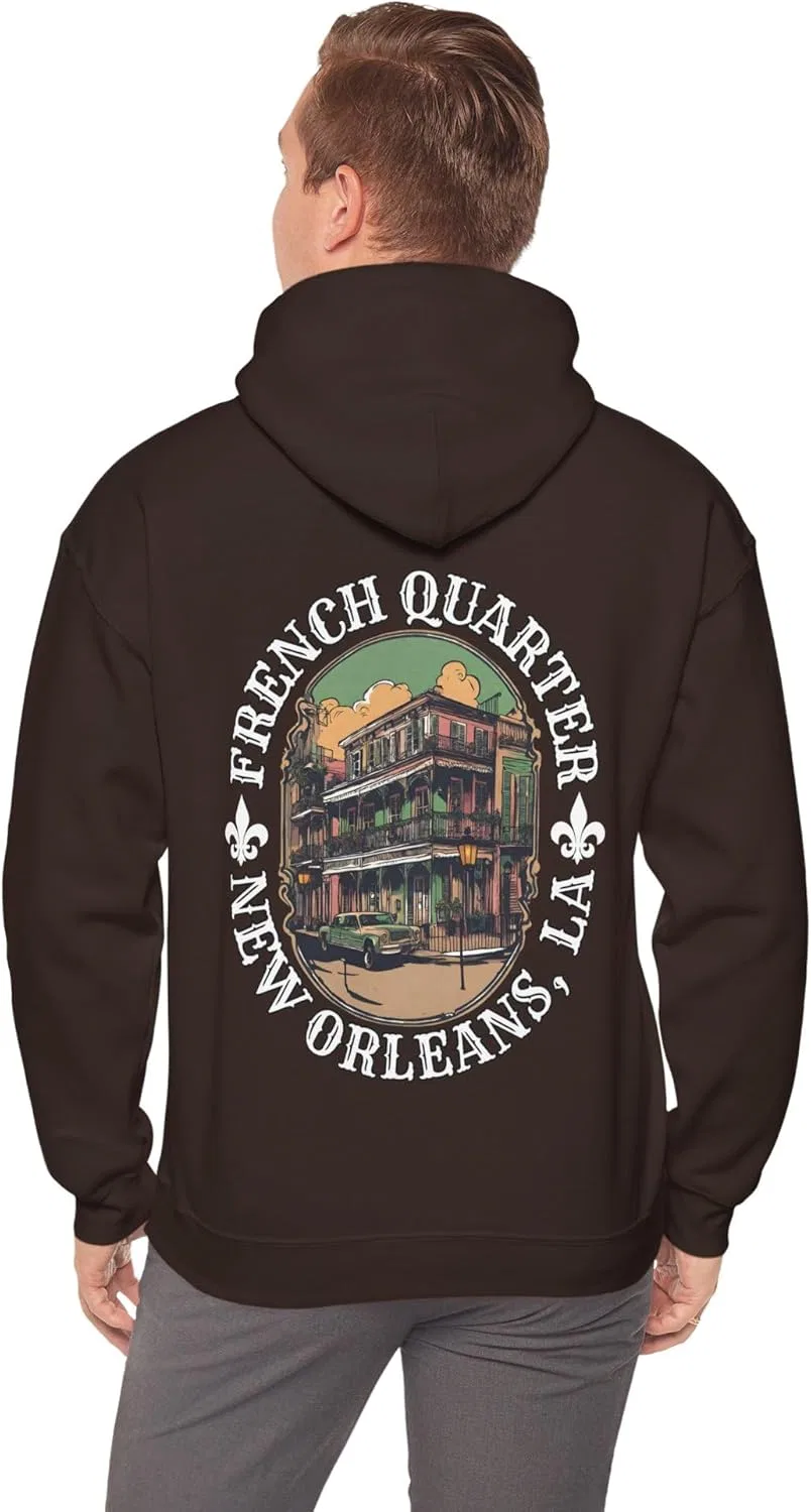 Худи French Quarter New Orleans, толстовка NOLA Apparel, сувенир с Бурбон-стрит — фото 4