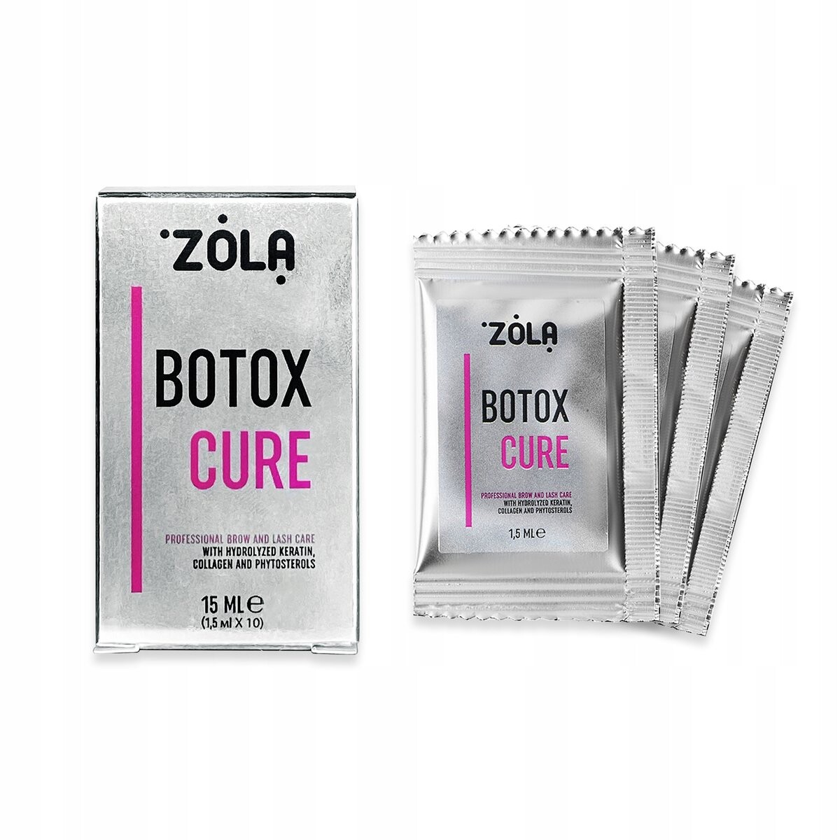 Zola Cure, Кондиционер для бровей и ресниц с кератином и коллагеном, 10 х 1,5 мл Project Lashes — фото 2