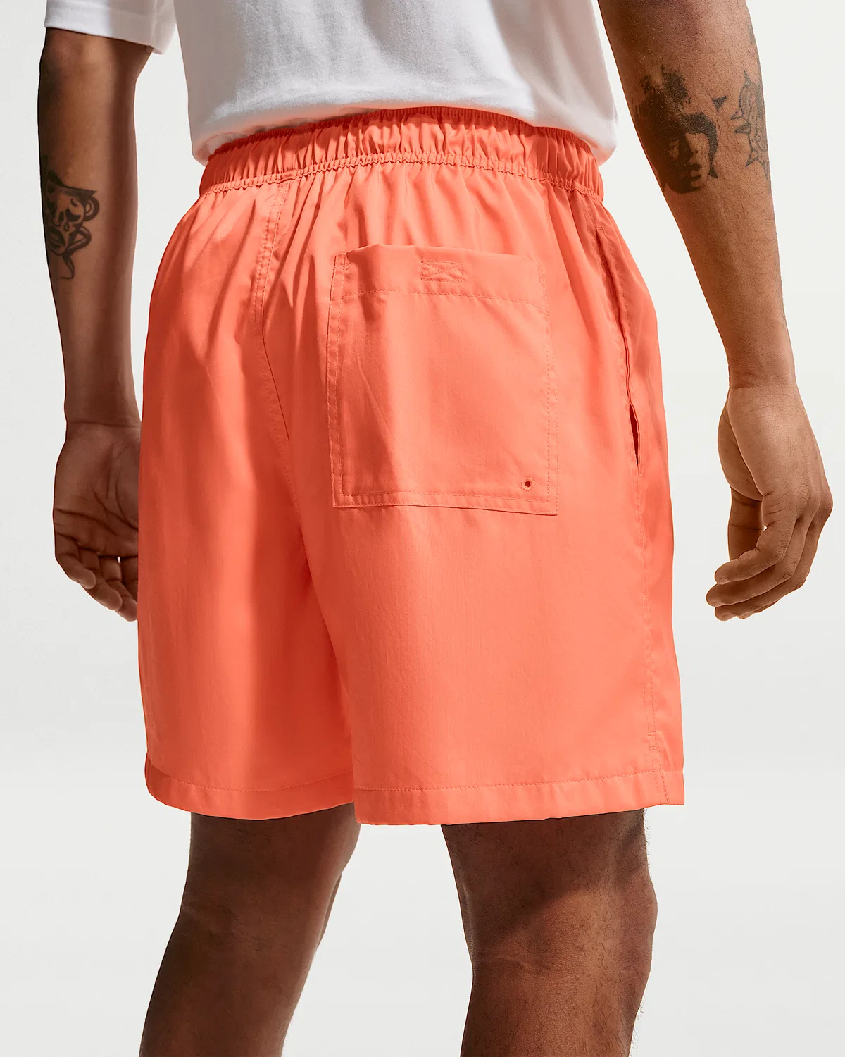 Мужские шорты Nike Club Woven Flow, Orange Frost/White — фото 3