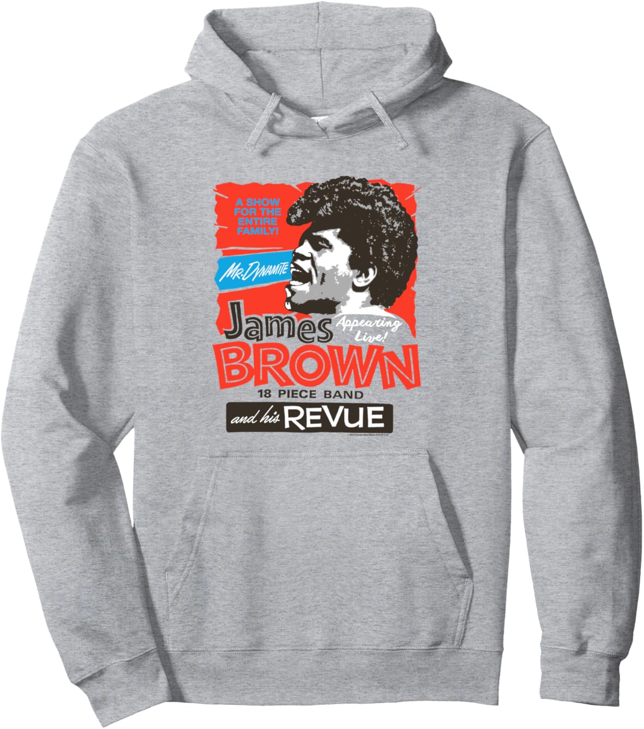 

Худи James Brown & His Review, серая, Серый, Худи James Brown & His Review, серая