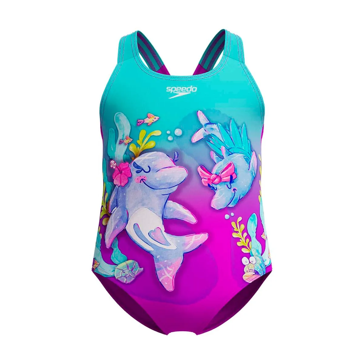 

Купальник Speedo Infant Girls с цифровой печатью, фиолетовый