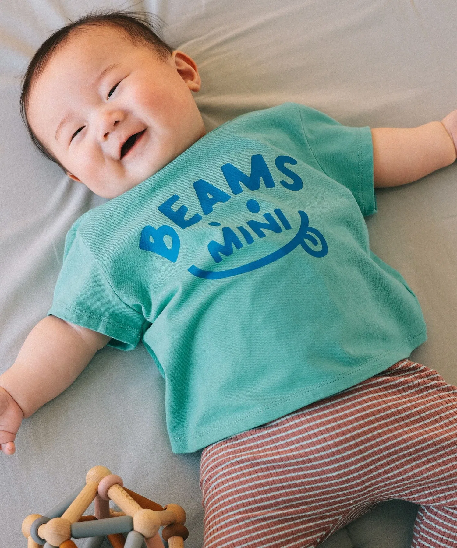 Детская футболка BEAMS mini с принтом "Улыбка"