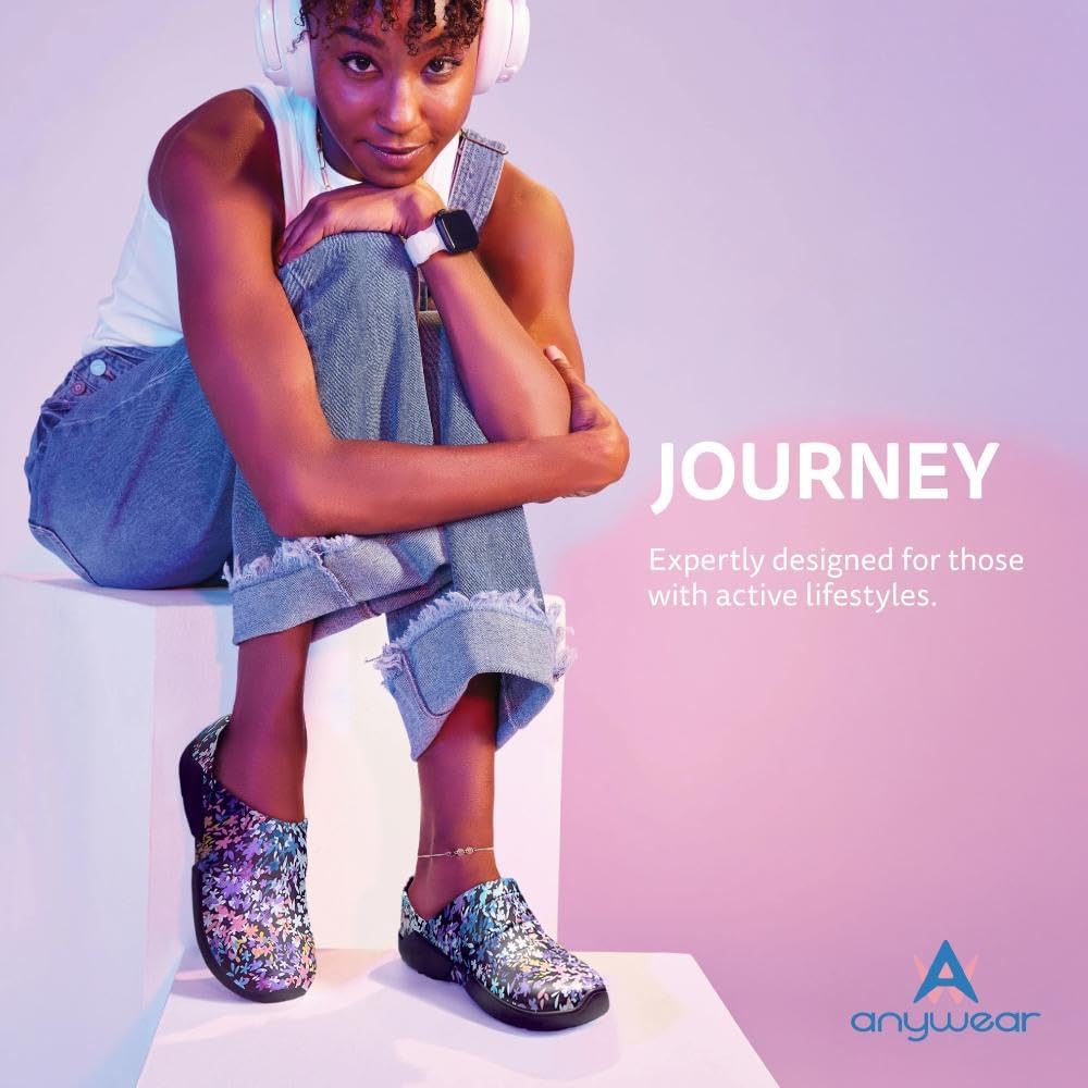Кроссовки Anywear Journey для мужчин и женщин, сделанные методом впрыска с EVA, слипоны для сада, обувь для поваров, True Colors — фото 3