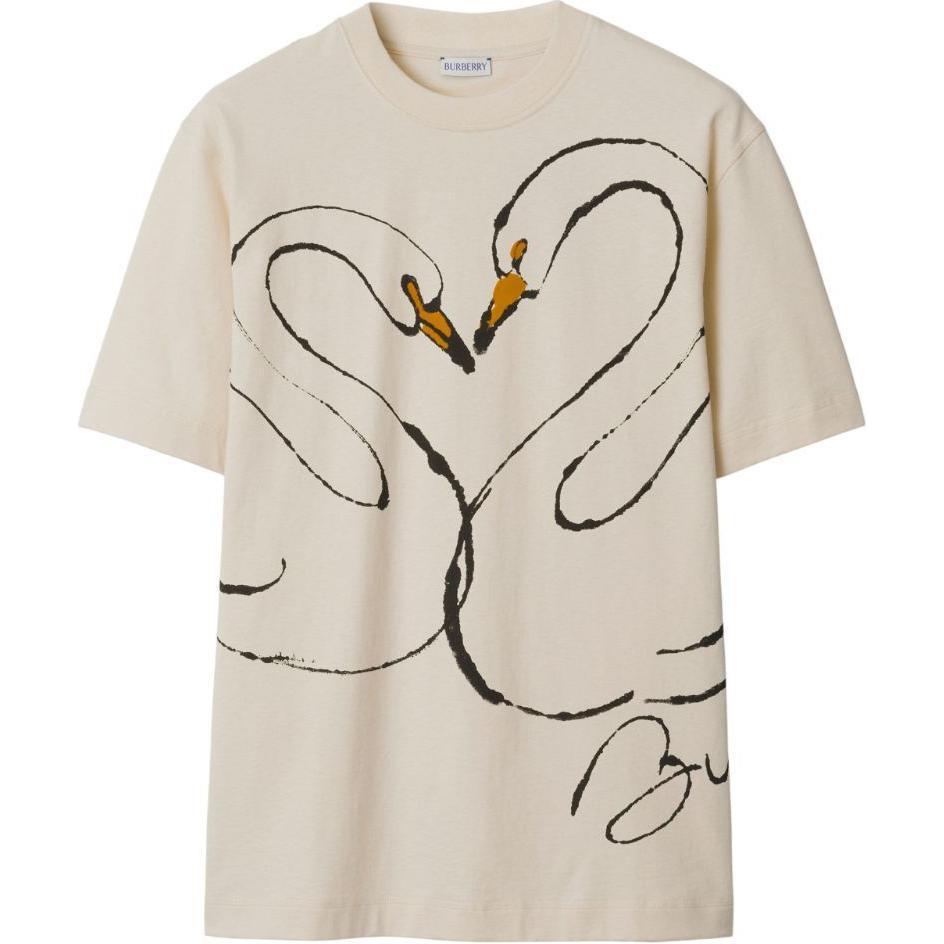 Футболка мужская Burberry Almond бежевый — фото 2