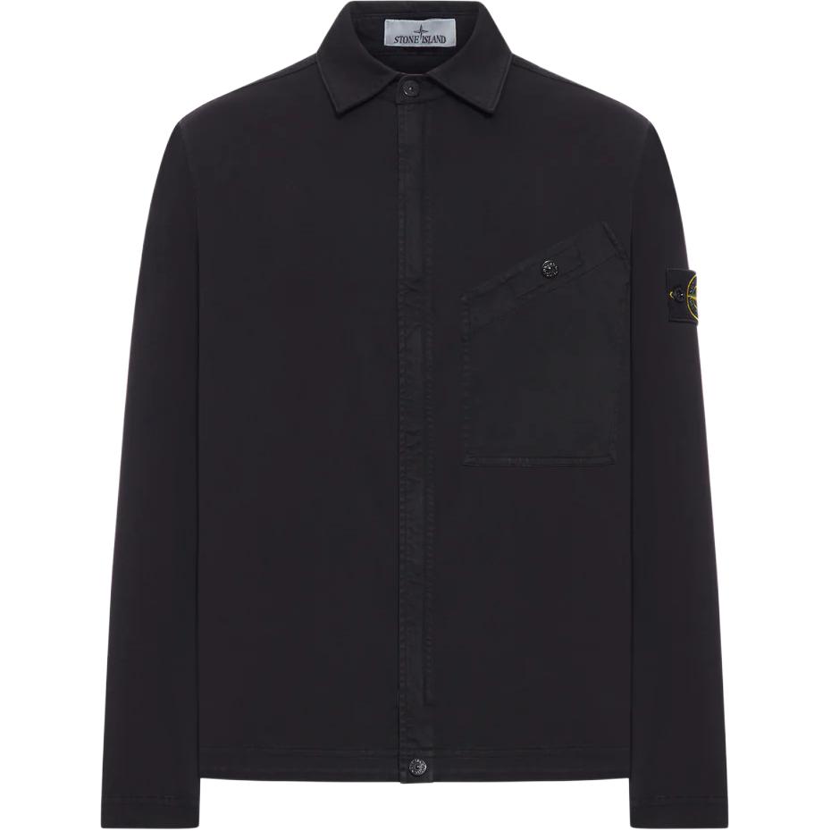

Куртка Badge pocket Cotton Shirt STONE ISLAND, черный