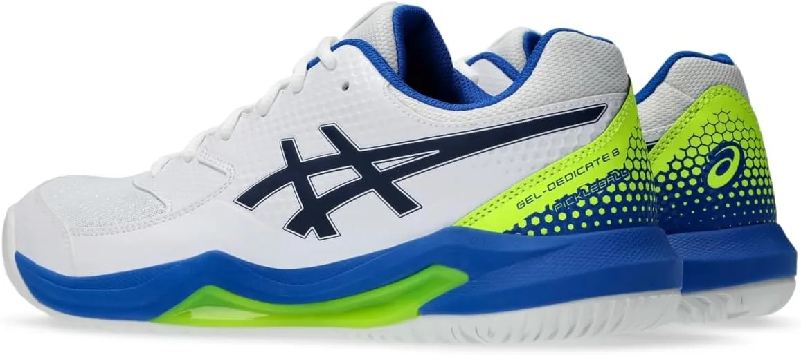 Мужские кроссовки для пикбола ASICS Gel-Dedicate 8, белый/черный — фото 3