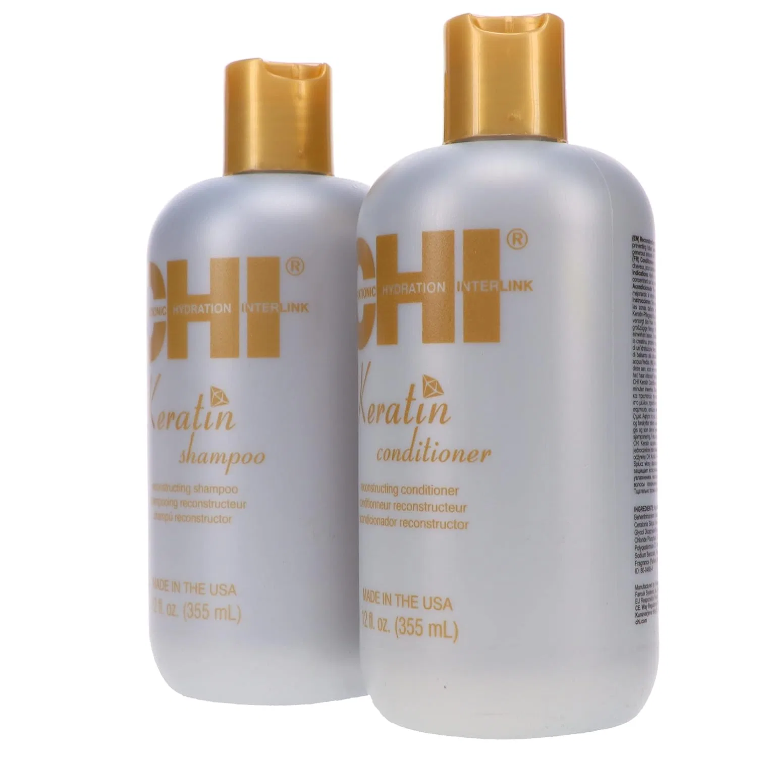 Набор для кератинового ухода CHI Keratin Gold Treatment Kit, 2 x 355 мл Chi — фото 2