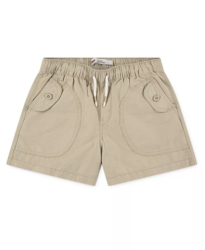 

Шорты-парашют Big Girls Levi's, коричневый/бежевый