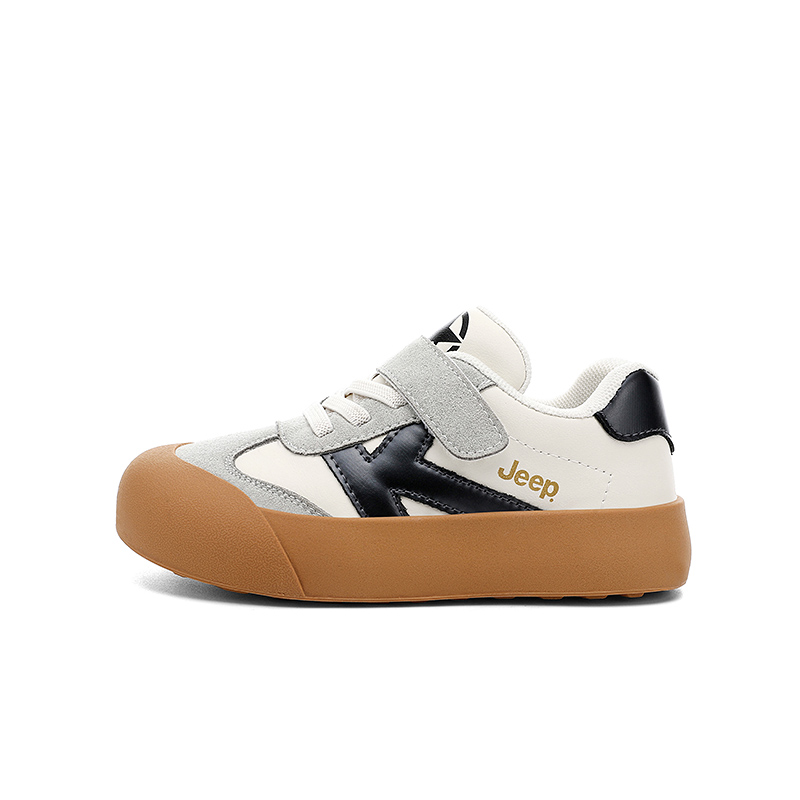 

Quiet Balance Support Low top Skateboard Shoes Kids' Jeep, айвори белый/черный
