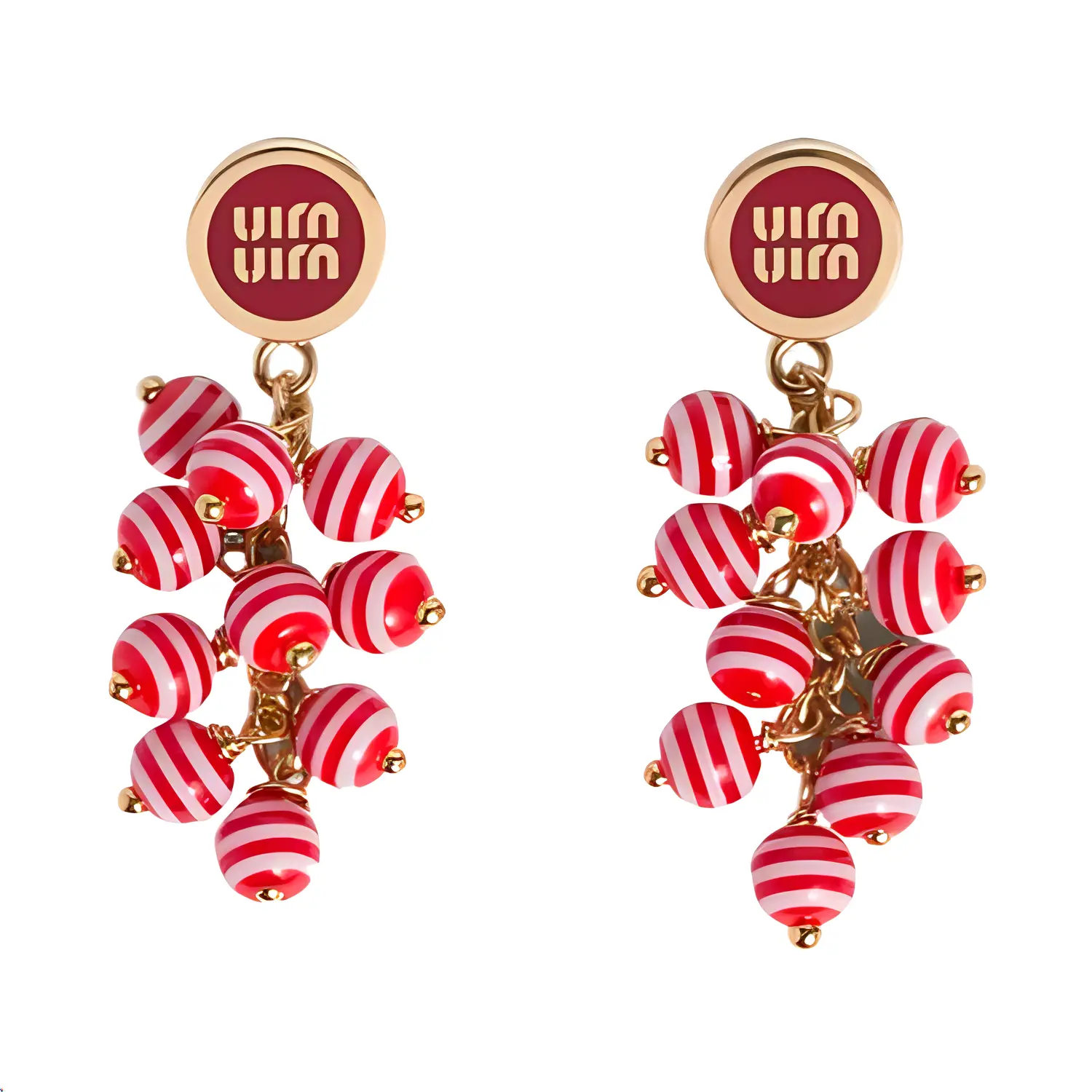 

MIU MIU Серьги с искусственным жемчугом Women's Red