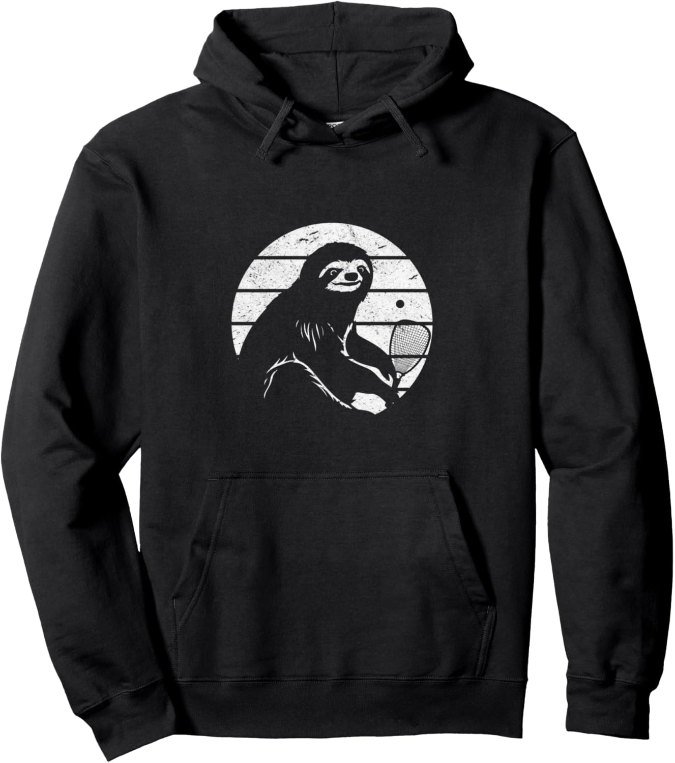 

Забавная толстовка с изображением ленивца и ракетбола Racquetball Sloth, черный