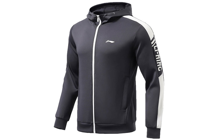 

Мужская толстовка серии LiNing Fitness, цвет Ink Wash Gray, Ink Water Gray