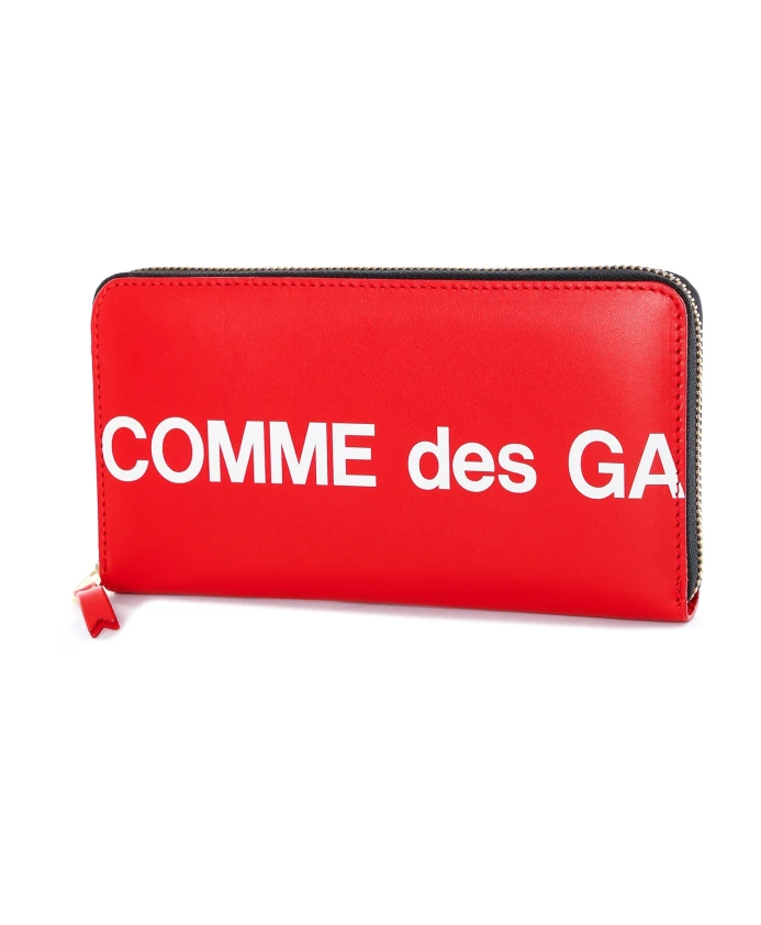 

Кошелек на молнии с логотипом Comme Des Garçons, красный