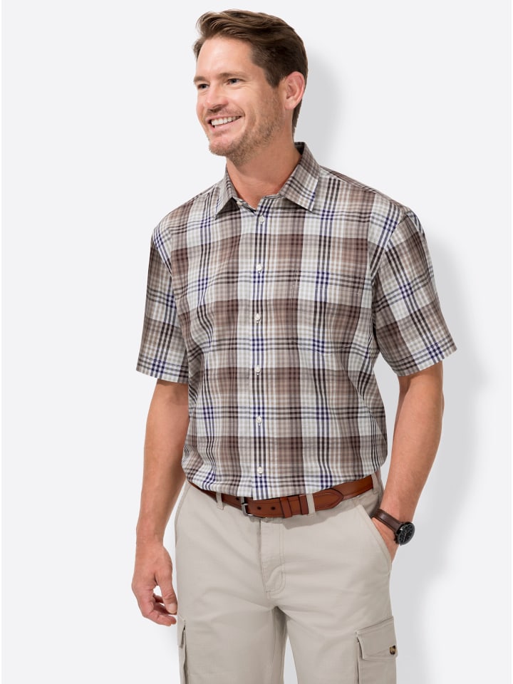 

Рубашка с короткими рукавами в коричневую клетку WITT WEIDEN