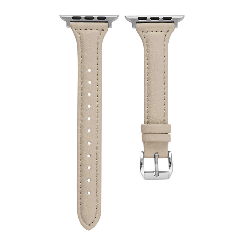 

IBOANN Часы Strap Apple Compatibility Genuine Leather Material 257mm, Apricot