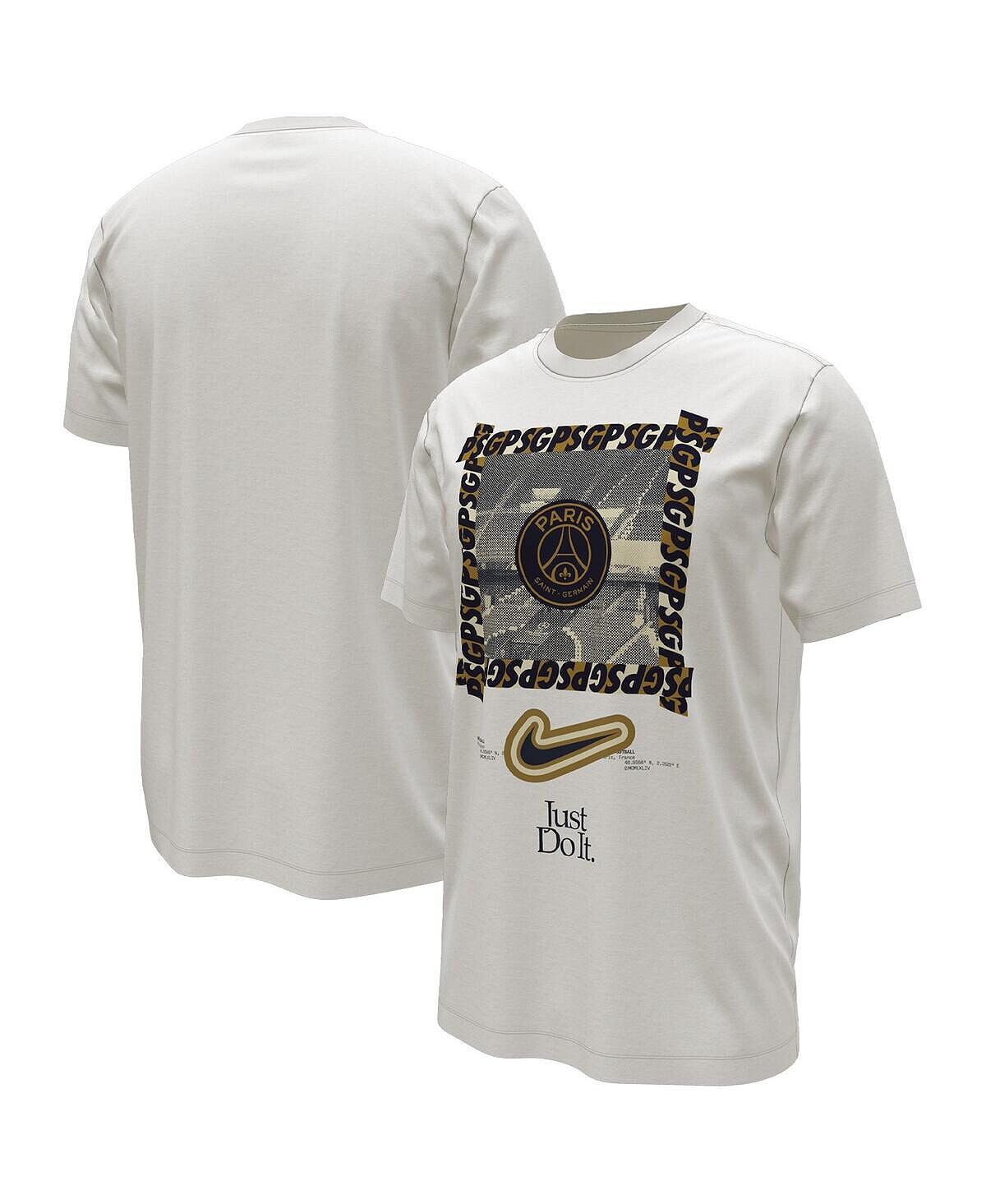 

Мужская белая футболка Paris Saint-Germain DNA Nike, Белый, Мужская белая футболка Paris Saint-Germain DNA Nike