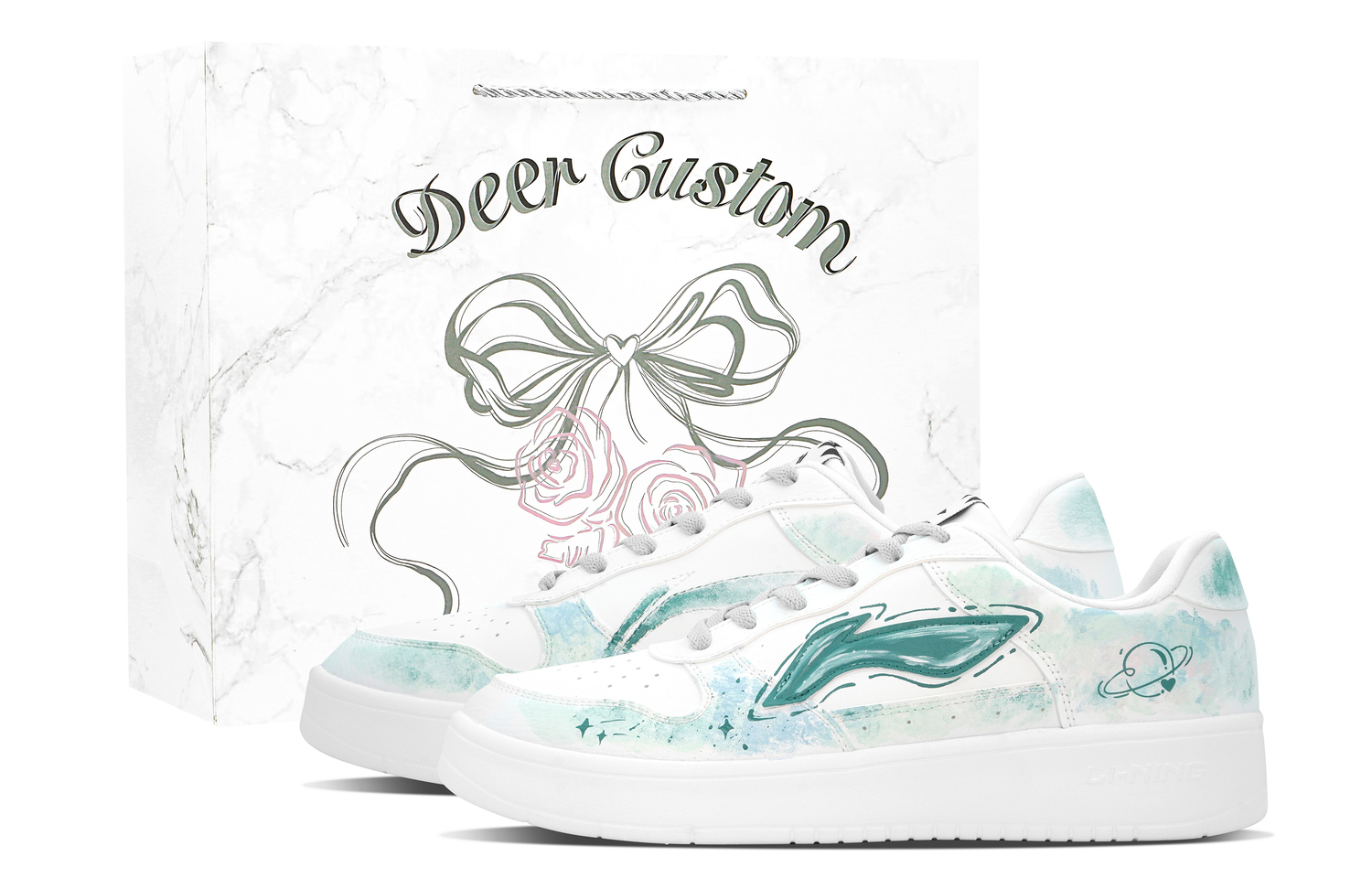 

Понтонные лодки устойчивые к истиранию амортизаторы низкие кроссовки скейтбордские мужские LINING, белый