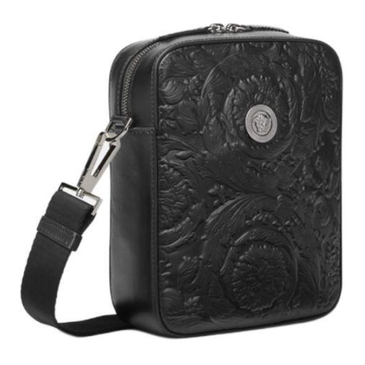 

VERSACE Сумка через плечо FANSIZHE MEDUSA BIGGIE Collection Barocco из коровьей кожи малый размер мужская black