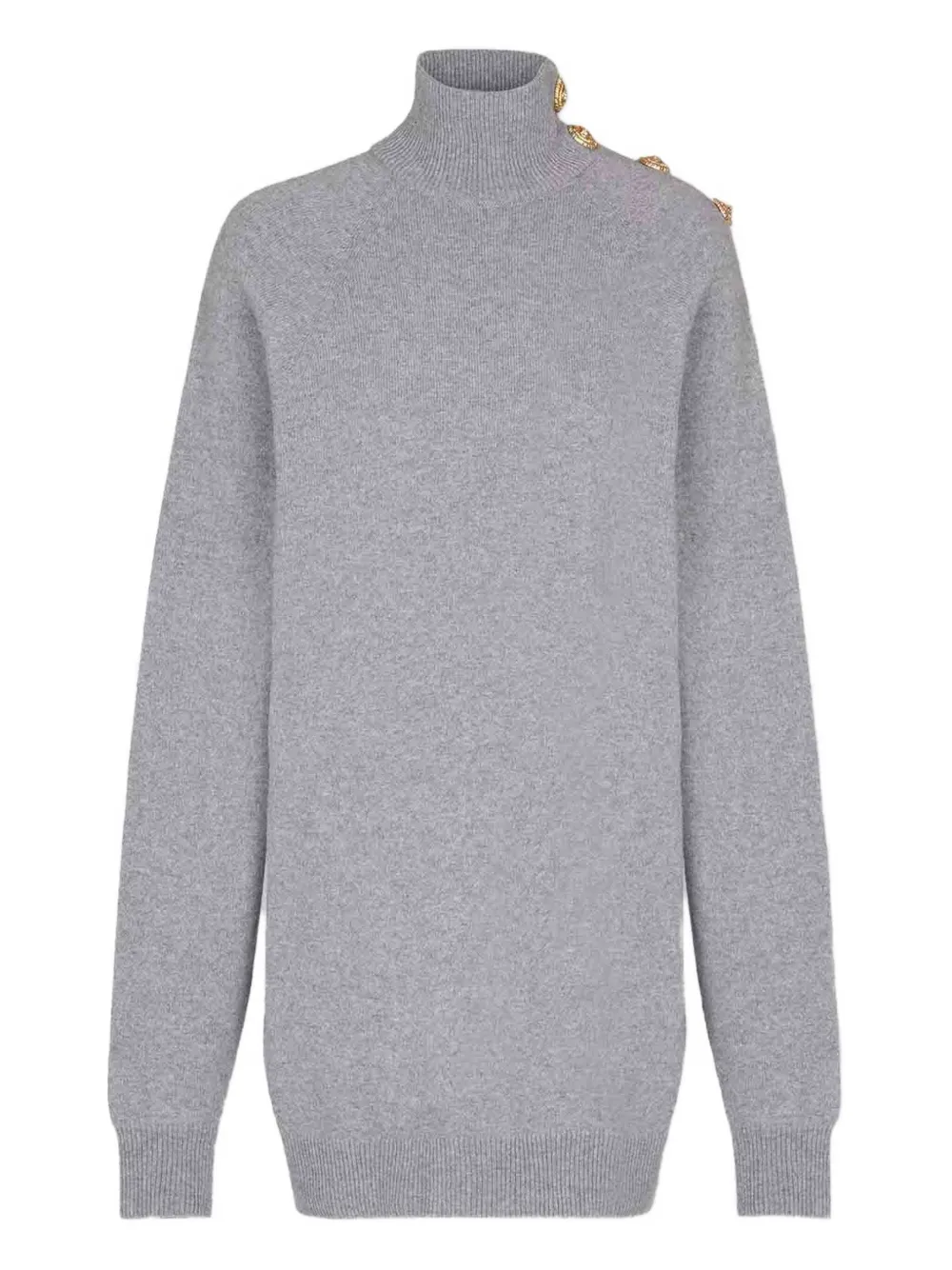 

Вязаное мини-платье Balmain, серый