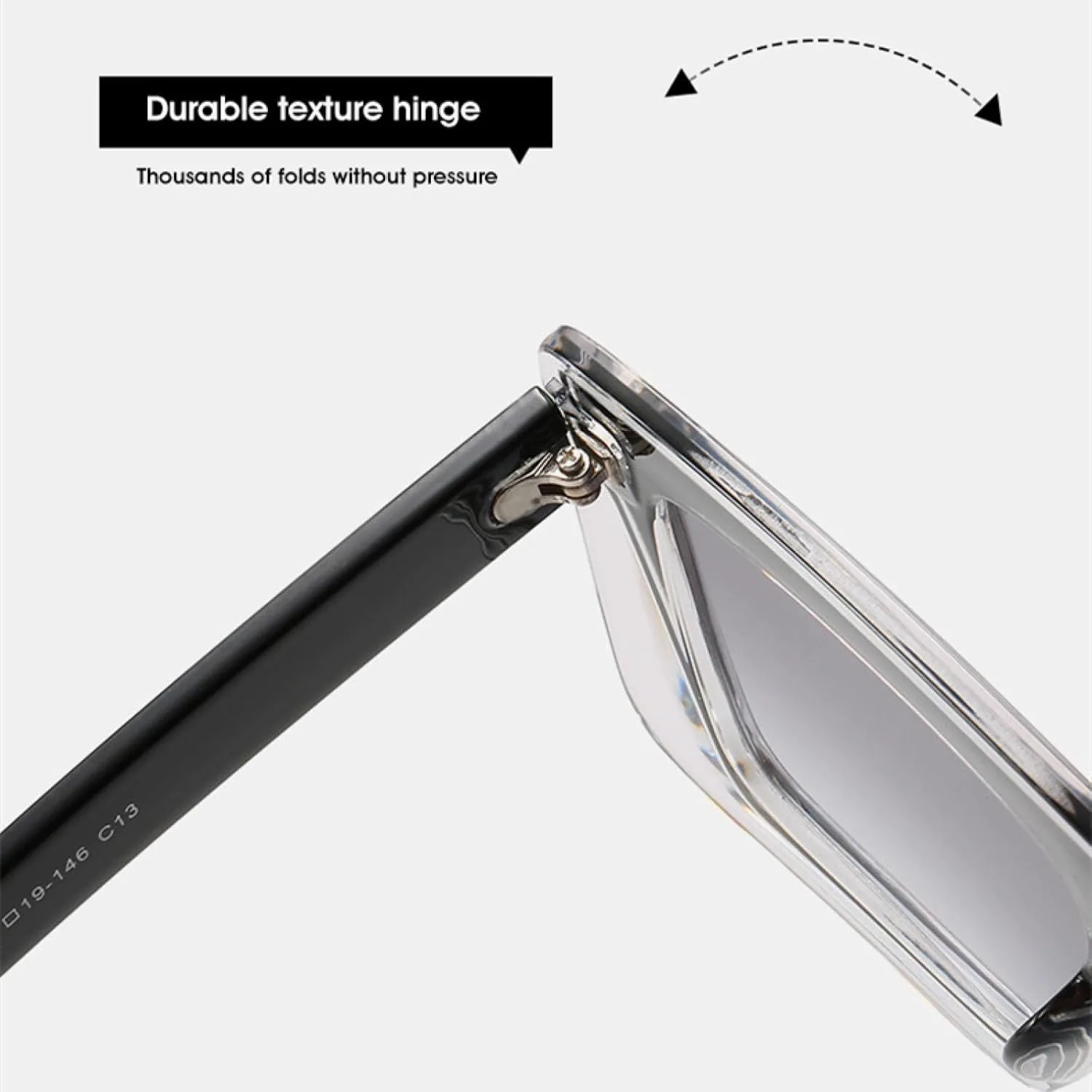 

Модные солнцезащитные очки в крупной оправе для женщин и мужчин, винтажные, для активного отдыха и путешествий, с защитой от УФ-излучения UV400 TKKTLLT, Black Gray