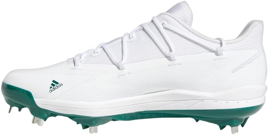 Бутсы Adidas Men's Adizero Afterburner 8, белый/зеленый — фото 4
