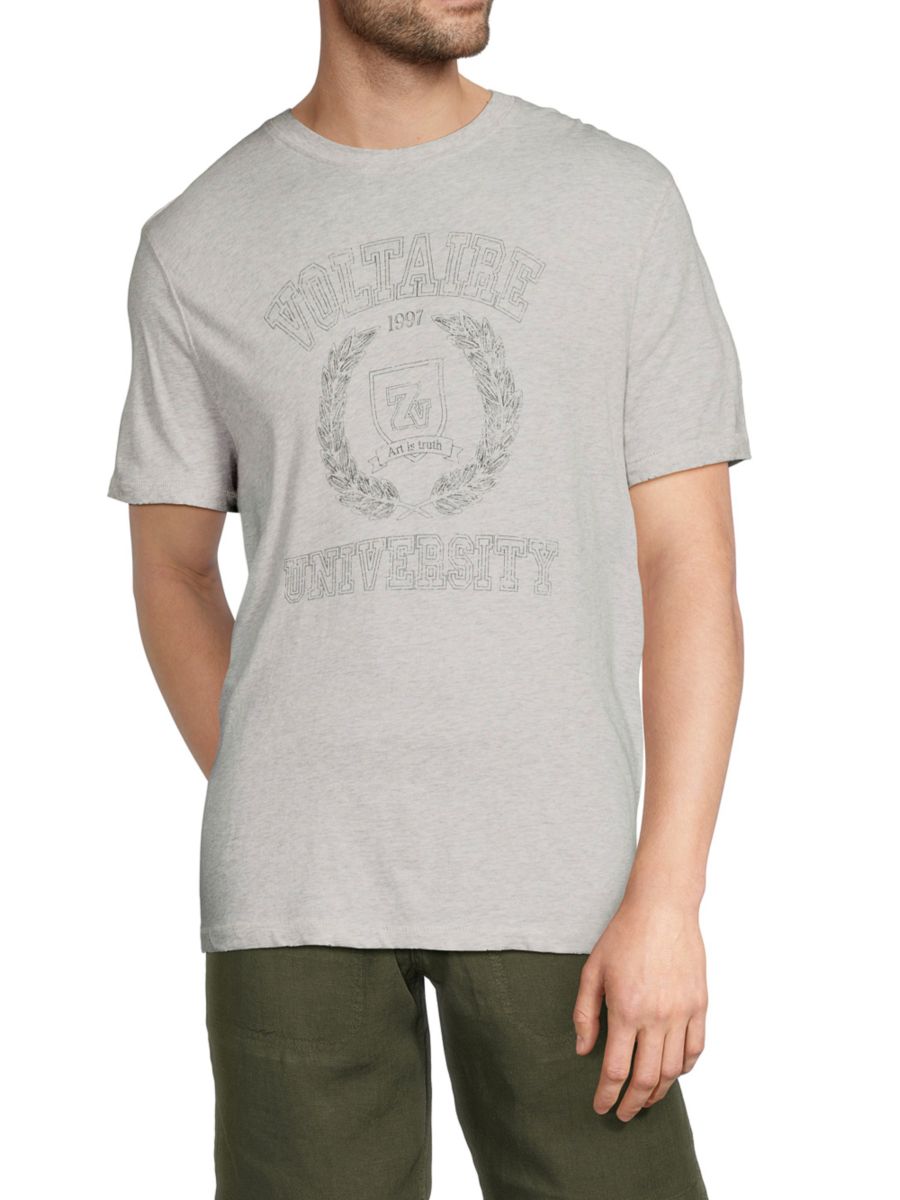 

Хлопковая футболка Джимми Блейсона Zadig & Voltaire, серый