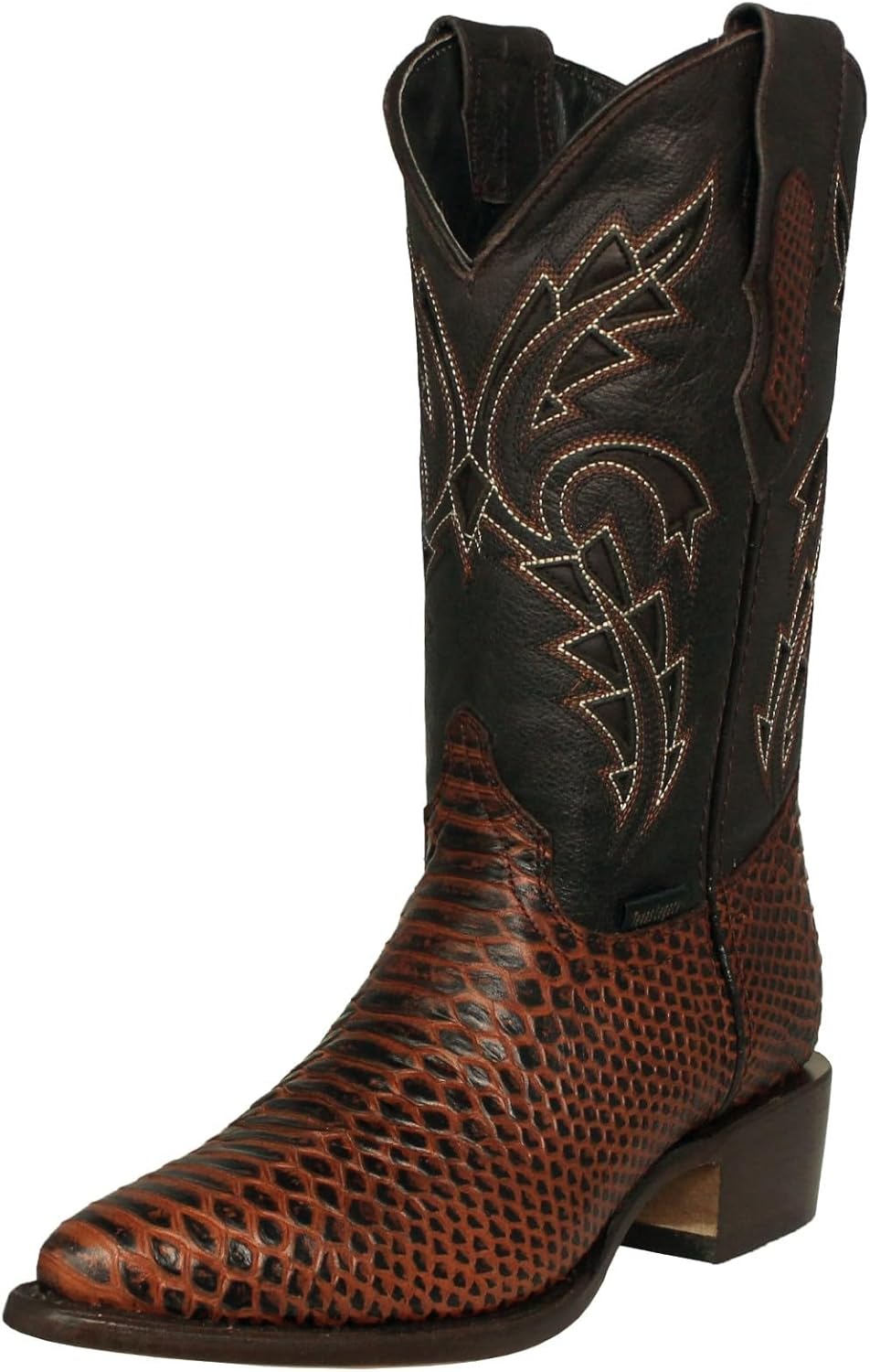 

Мужские коричневые ковбойские сапоги Texas Legacy с узором под змею из кожи питона с носком J