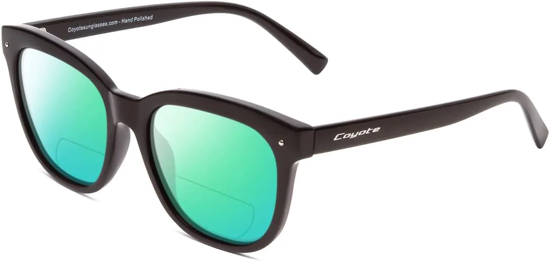 

Поляризованные бифокальные солнцезащитные очки Coyote Cheyenne в глянцевом черном и зеленом зеркальном исполнении +2.00, Gloss Black Frame/Green Mirror Lens