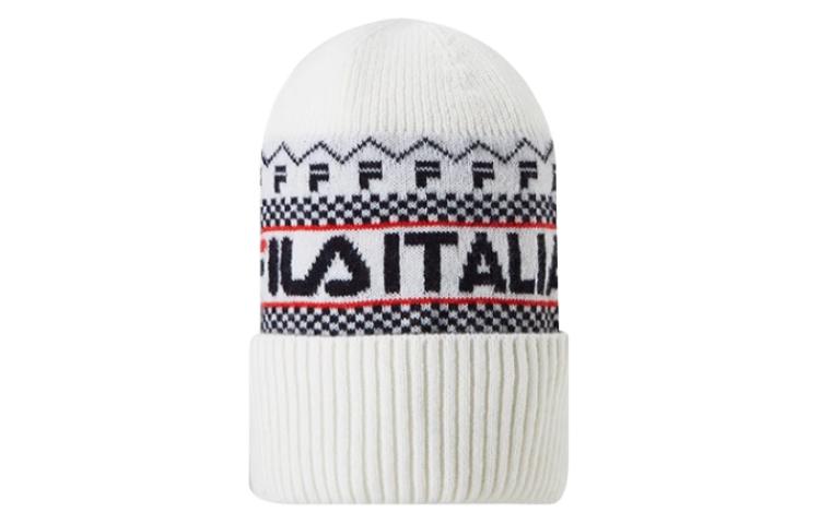 

FILA Детская белая шапка из акрила полиамида овечьей шерсти полиэстера, White