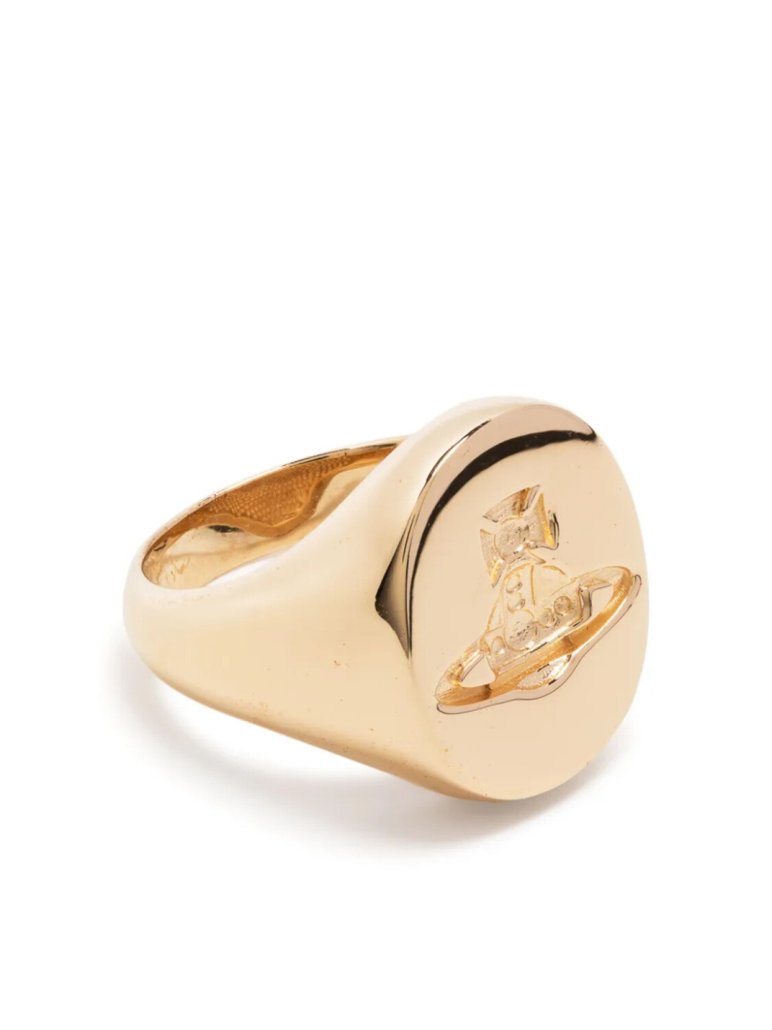 

Vivienne Westwood серебряное кольцо с логотипом Orb, золотой