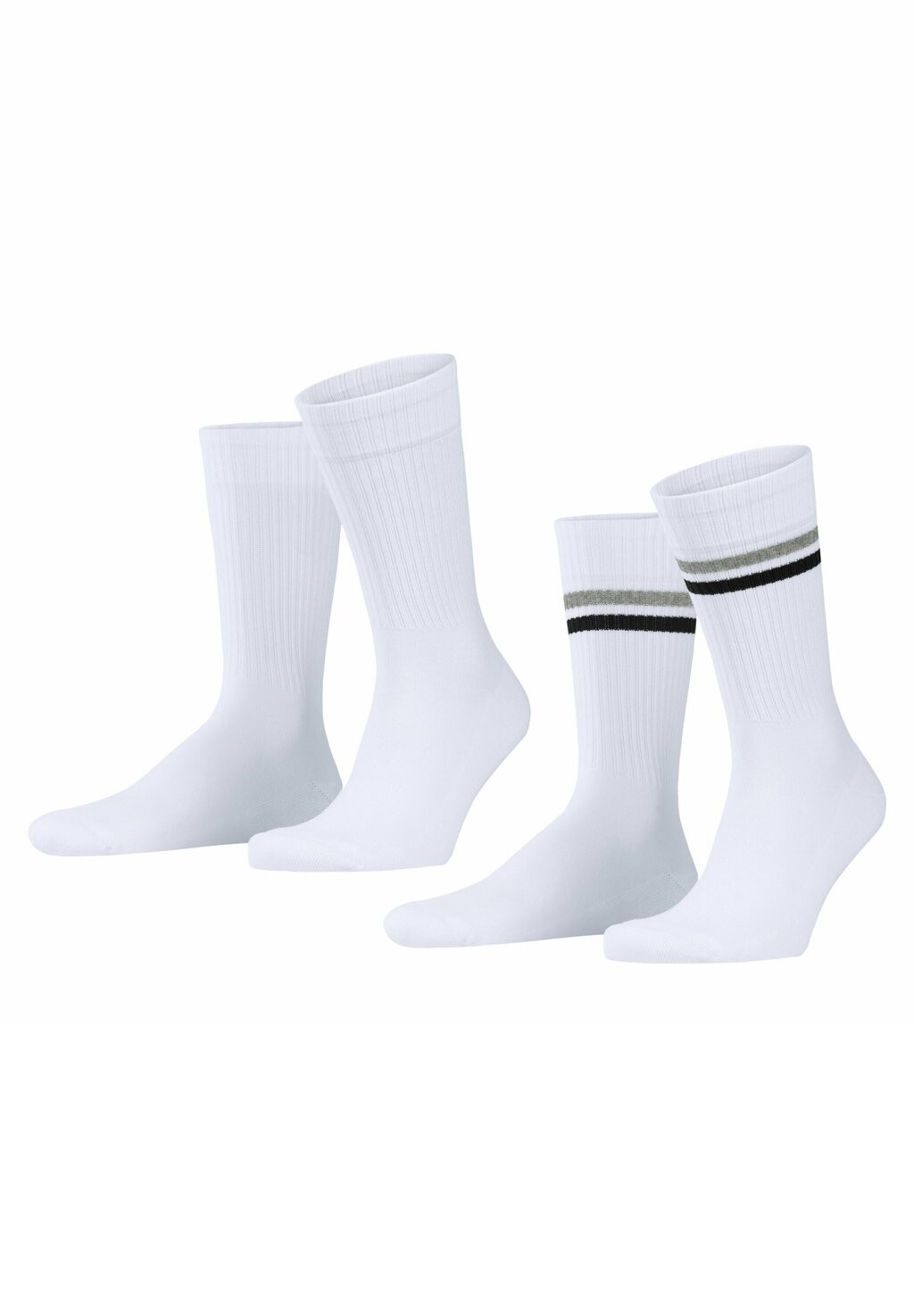 

Носки TENNIS STRIPE 2-PACK WITH PATTERN Esprit, белый